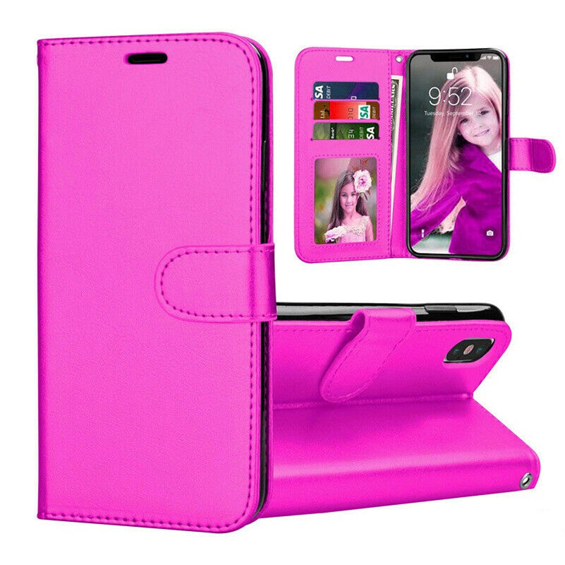 Étui portefeuille folio en cuir pour iPhone XR Étui portefeuille folio en cuir pour iPhone XR